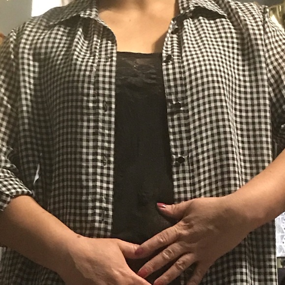 Michael Kors Plaid Button Down Shirt - Picture 7 of 11